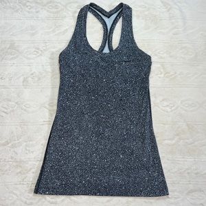 lululemon athletica Black Speckled Racerback Tank Top